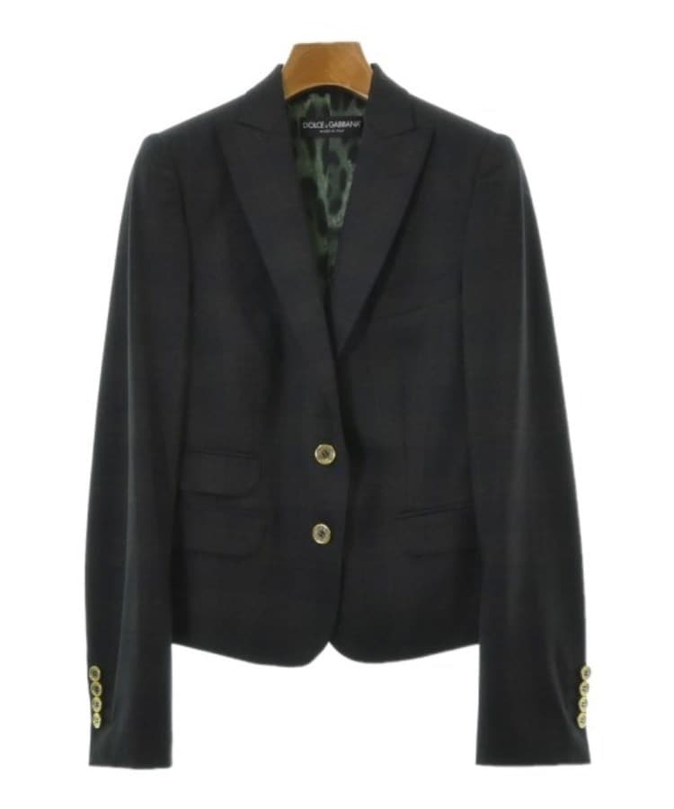 ラグタグ(RAGTAG)のDOLCE&GABBANA ドルチェアンドガッバーナ レディース テーラードジャケット サイズ：38(S位) 紺xグレー(チェック)