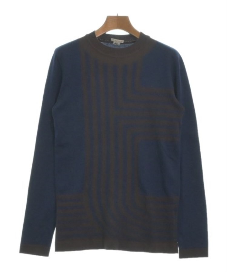 ラグタグ(RAGTAG)のHERMES エルメス レディース ニット・セーター サイズ：34(XXS位) 紺x茶(総柄)