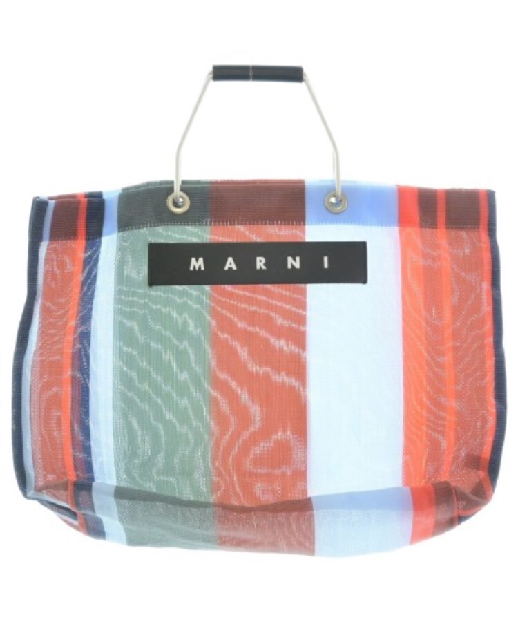 ラグタグ(RAGTAG)のMARNI マルニ レディース トートバッグ 水色x緑x赤等(ストライプ)