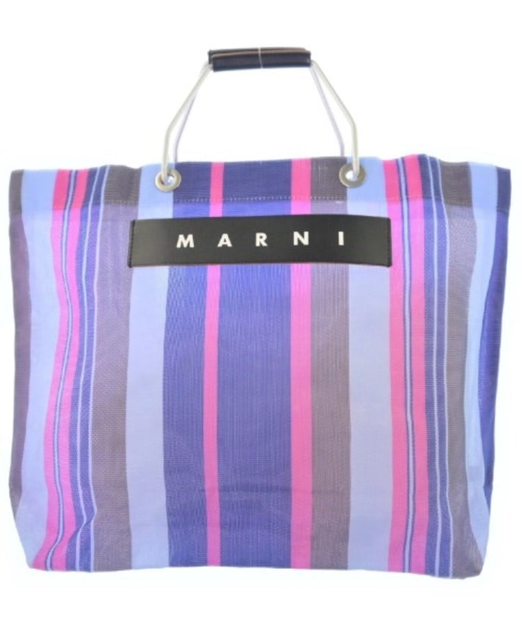 ラグタグ(RAGTAG)のMARNI マルニ レディース トートバッグ 青xピンクxグレー(ストライプ)
