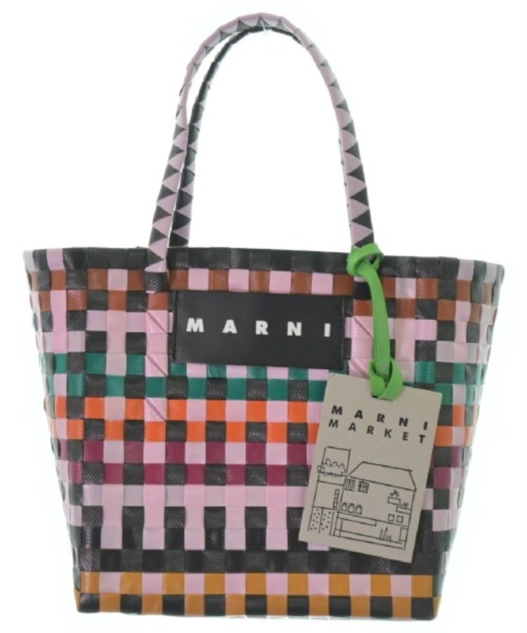 ラグタグ(RAGTAG)のMARNI マルニ レディース トートバッグ ピンクx茶xオレンジ等(総柄)