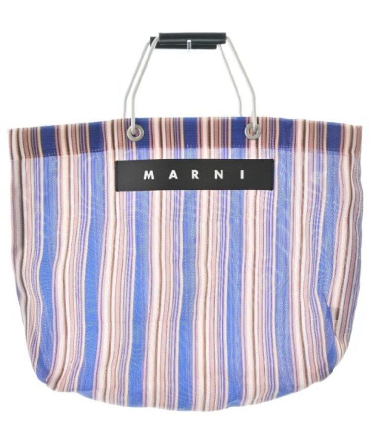 ラグタグ(RAGTAG)のMARNI マルニ レディース トートバッグ 青xピンクx茶等(ストライプ)
