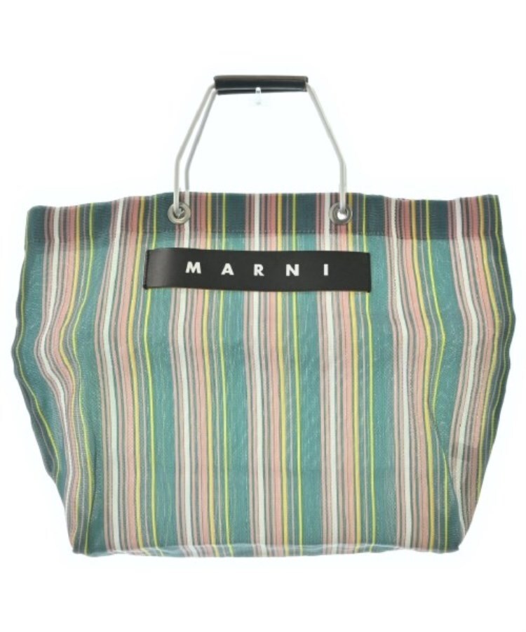 ラグタグ(RAGTAG)のMARNI マルニ レディース トートバッグ 青緑xピンクx黄等(ストライプ)