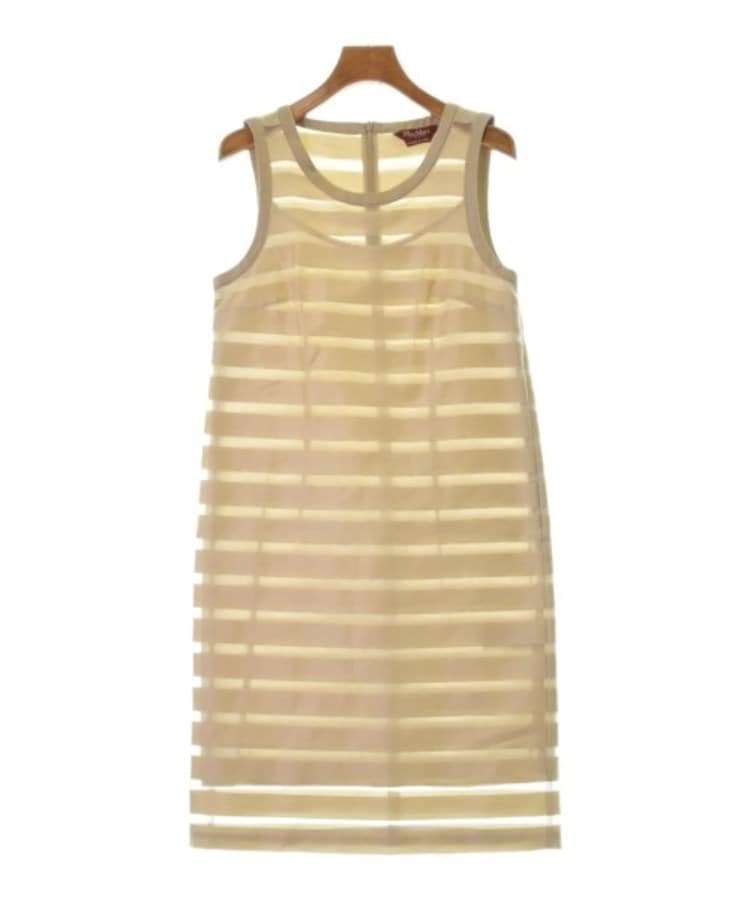ラグタグ(RAGTAG)のMax Mara STUDIO マックスマーラストゥーディオ レディース ワンピース サイズ：38(S位) ベージュ(ボーダー)