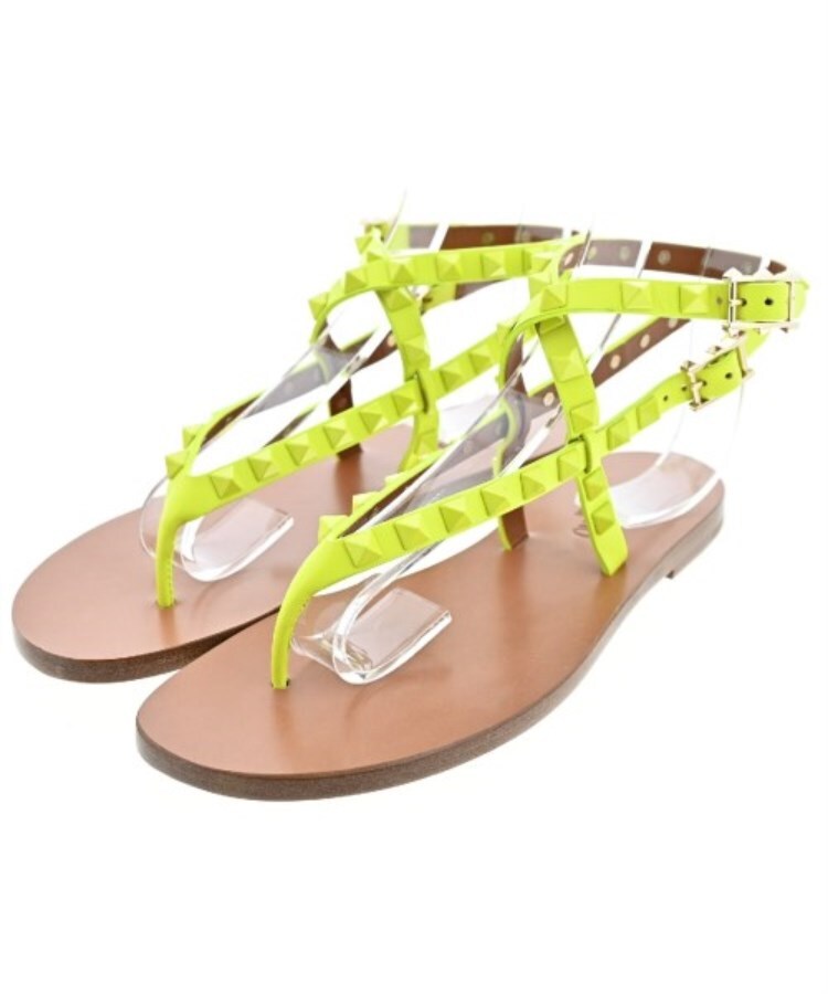 ラグタグ(RAGTAG)のVALENTINO ヴァレンティノ レディース サンダル サイズ：EU35 1/2(22cm位) 蛍光グリーン