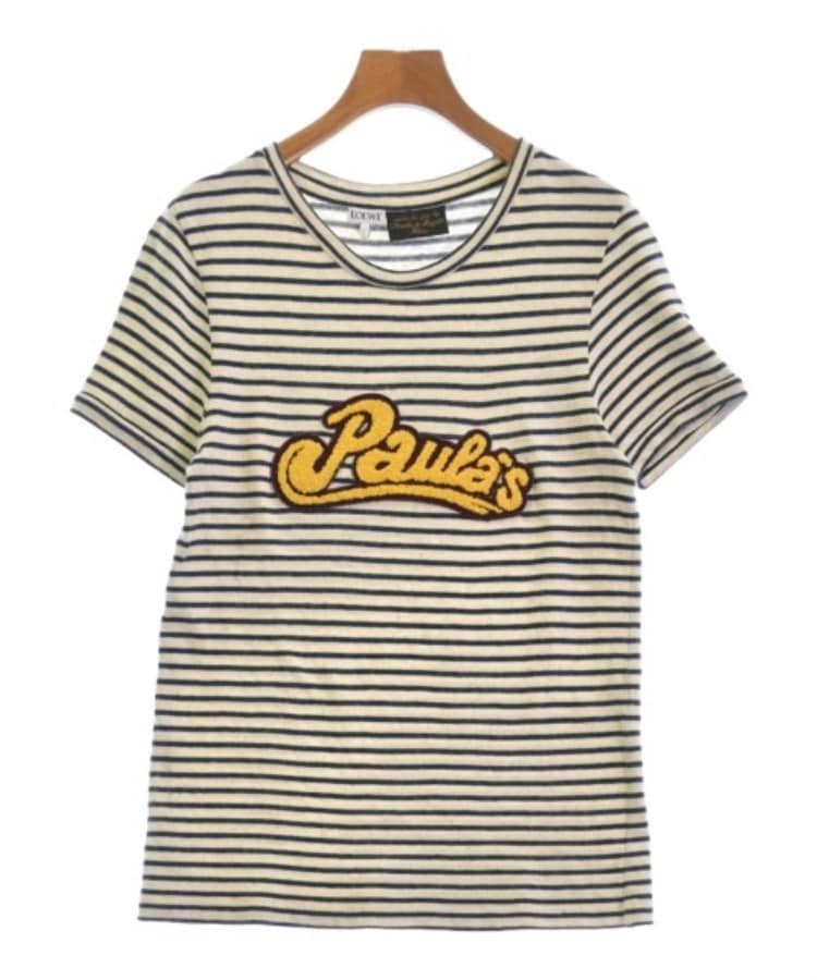 ラグタグ(RAGTAG)のLOEWE ロエベ レディース Tシャツ・カットソー サイズ：M ベージュx紺(ボーダー)