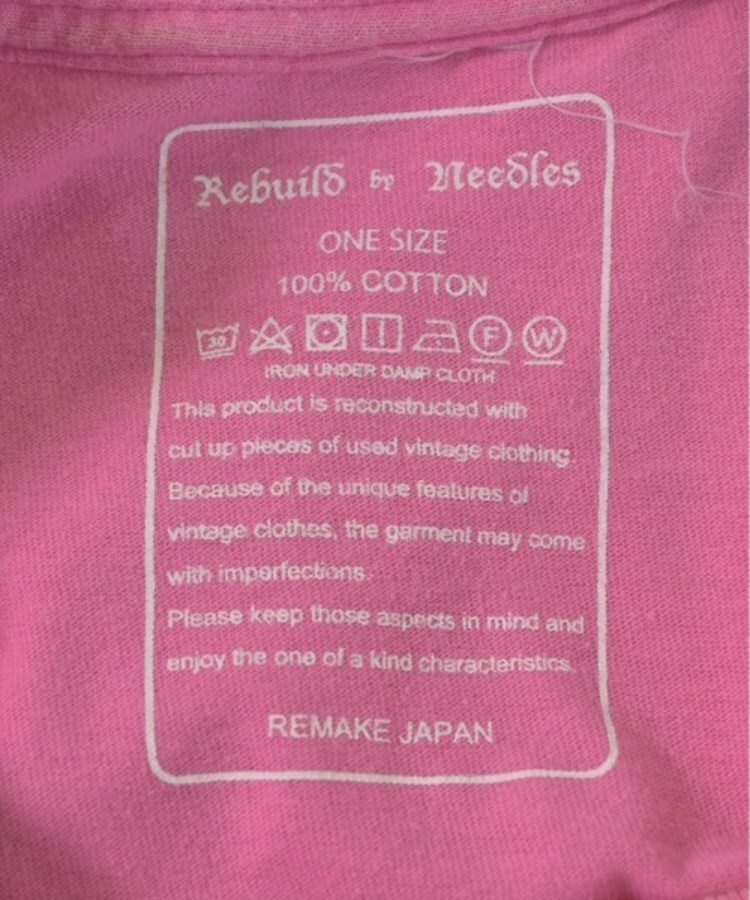 ラグタグ(RAGTAG)のRebuild by Needles リビルドバイニードルス メンズ Tシャツ・カットソー サイズ：ONE3