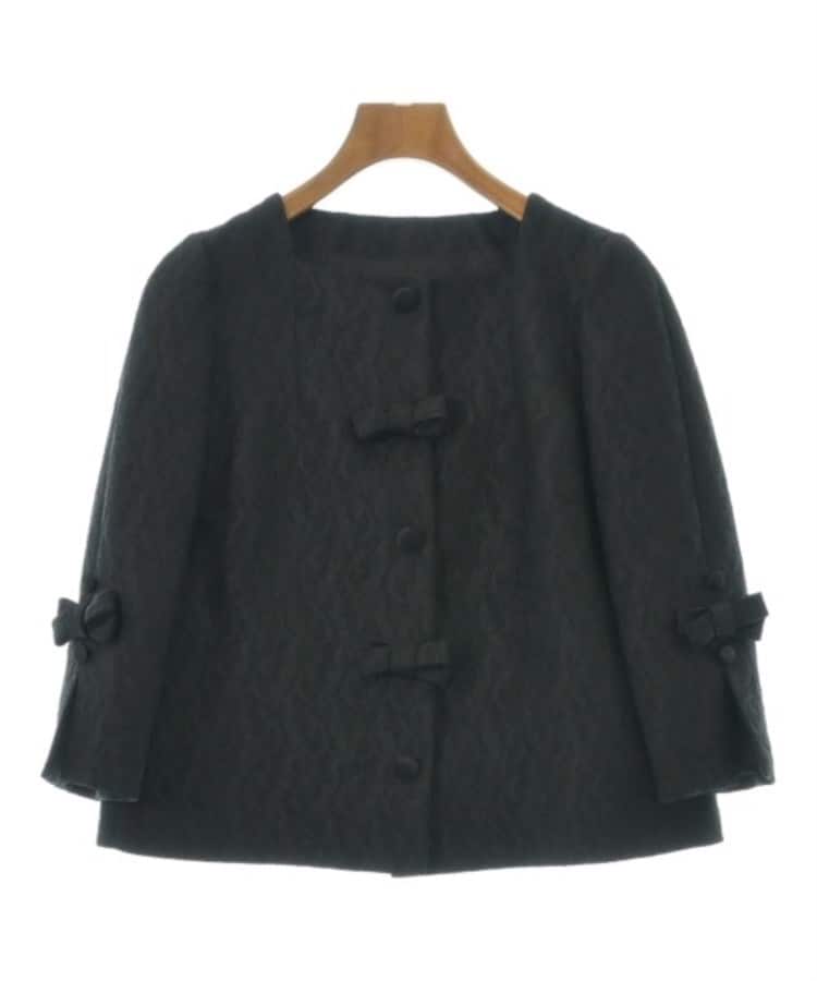 ラグタグ(RAGTAG)のDOLCE&GABBANA ドルチェアンドガッバーナ レディース ノーカラージャケット サイズ：36(XS位) 黒(総柄)