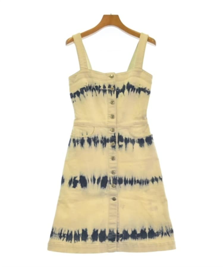 ラグタグ(RAGTAG)のSTELLA McCARTNEY ステラマッカートニー レディース ワンピース サイズ：36(XS位) アイボリーx青(総柄)