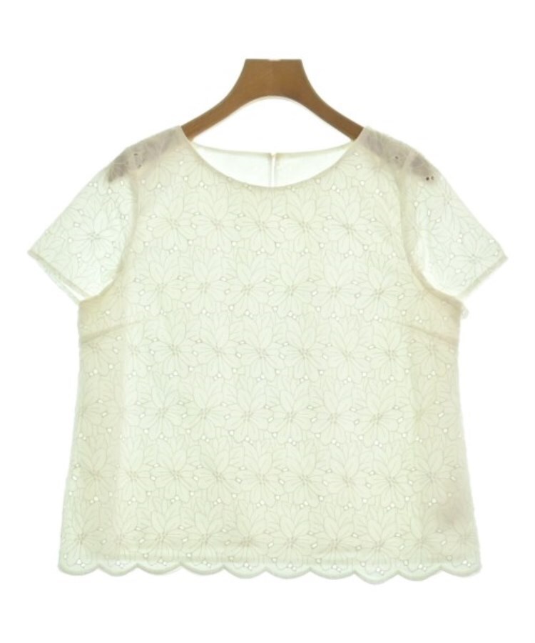 ラグタグ(RAGTAG)のNATURAL BEAUTY BASIC ナチュラルビューティーベーシック レディース ブラウス サイズ：M 白(花柄)