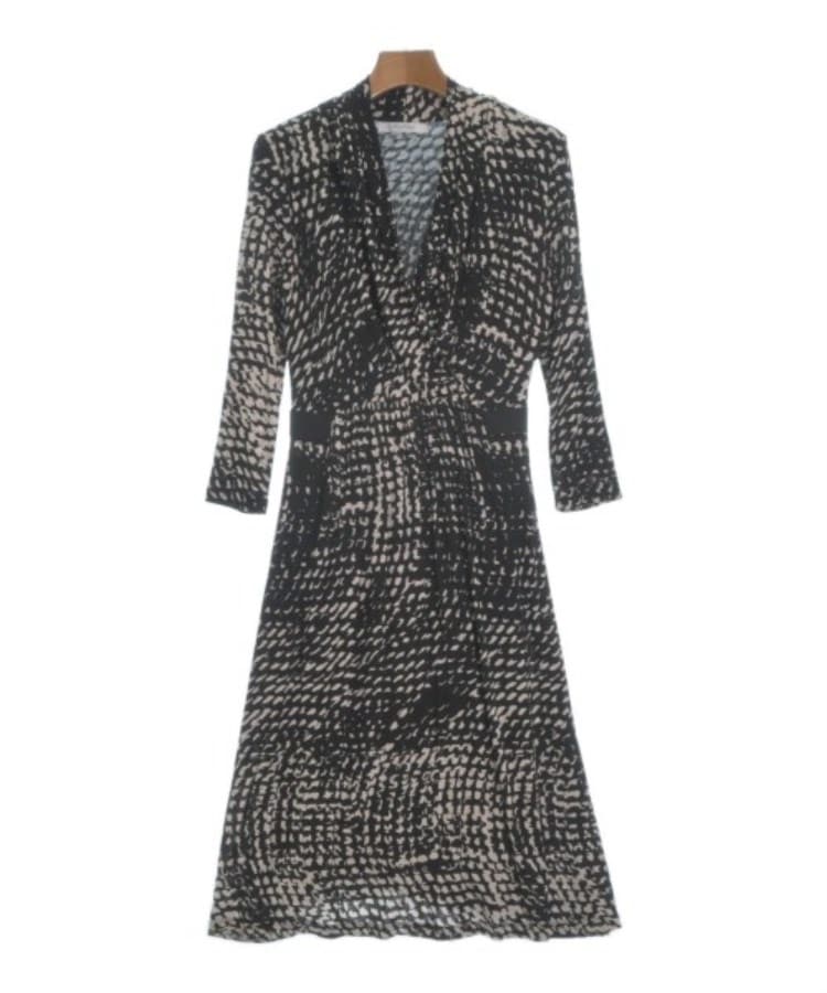 ラグタグ(RAGTAG)のMax Mara マックスマーラ レディース ワンピース サイズ：38(S位) 黒xベージュ(総柄)