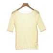 ラグタグ(RAGTAG)のSLOBE citron スローブシトロン レディース Tシャツ・カットソー サイズ：-(XS位) アイボリー系xオレンジ