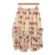 ラグタグ(RAGTAG)のCOMME des GARCONS GIRL コムデギャルソンガール レディース ひざ丈スカート サイズ：S ベージュx赤x紫等(総柄)