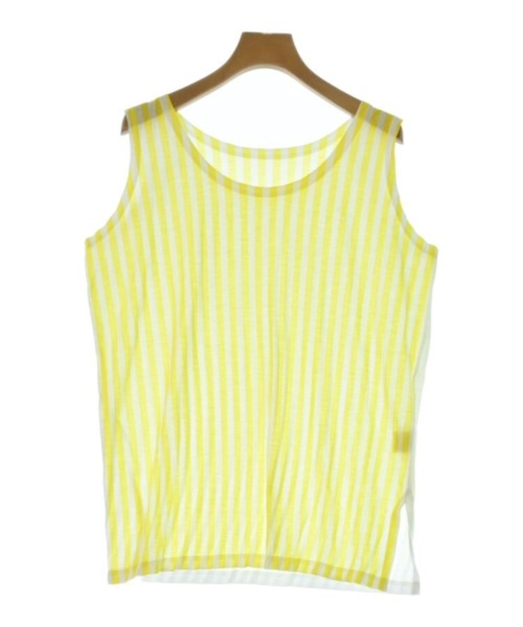 ラグタグ(RAGTAG)のme ISSEY MIYAKE ミーイッセイミヤケ レディース ノースリーブ サイズ：-(M位) 黄x白(ストライプ)