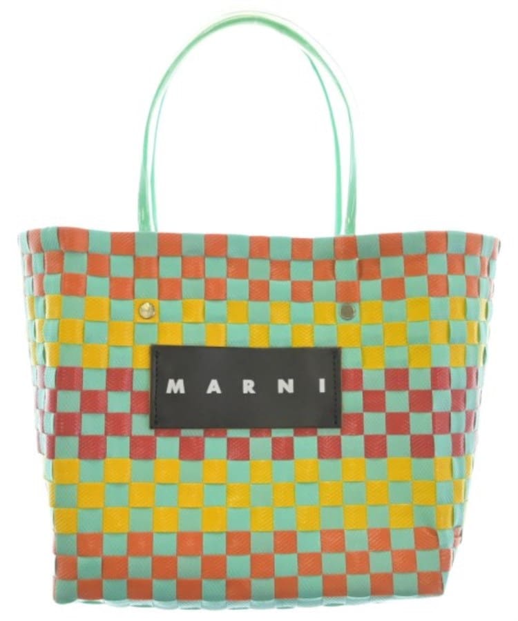ラグタグ(RAGTAG)のMARNI マルニ レディース かごバッグ 青緑系x黄xオレンジ等(総柄)