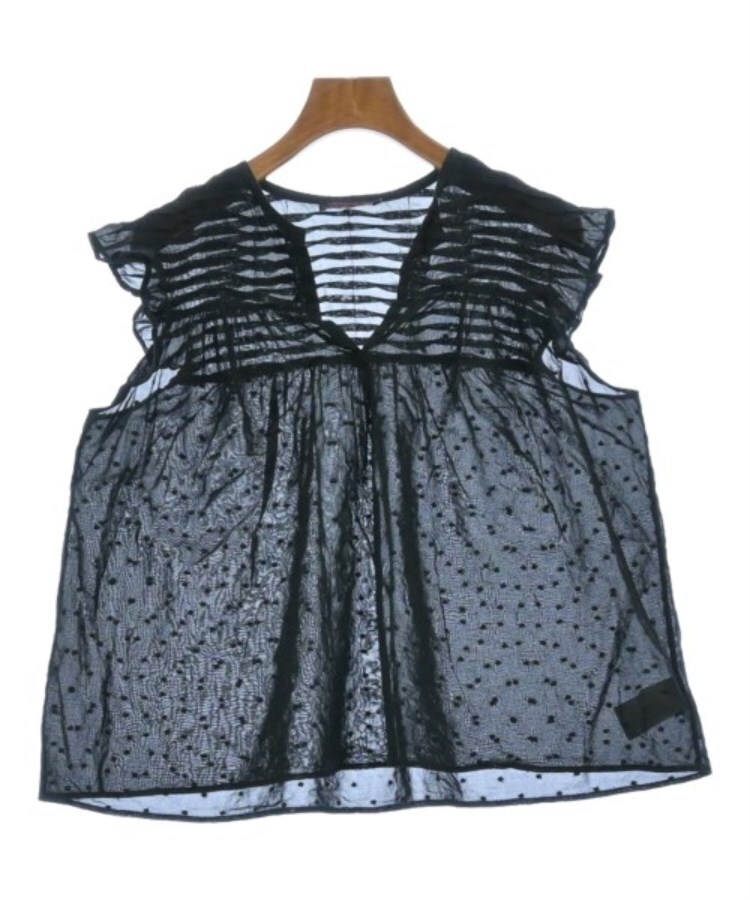 ラグタグ(RAGTAG)のTOMORROWLAND collection トゥモローランドコレクション レディース ブラウス サイズ：36(S位) 黒x青(ドット)