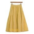 ラグタグ(RAGTAG)のUNITED ARROWS ユナイテッドアローズ レディース ひざ丈スカート サイズ：38(M位) 黄x白(ストライプ)