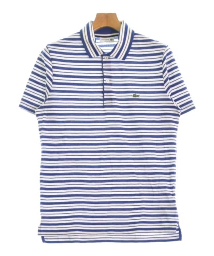ラグタグ(RAGTAG)のLACOSTE ラコステ メンズ ポロシャツ サイズ：3(M位) 青x白(ボーダー)