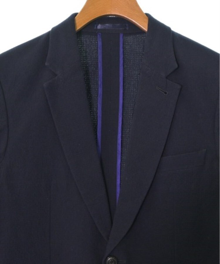 ポールスミスPaul Smith 異素材切替テーラードジャケット 紺S