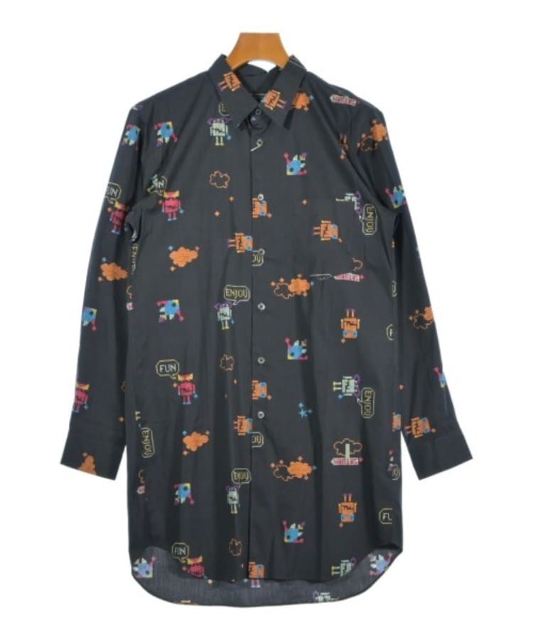 ラグタグ(RAGTAG)のCOMME des GARCONS HOMME PLUS コムデギャルソンオムプリュス メンズ カジュアルシャツ サイズ：S 黒xオレンジx青等(総柄)