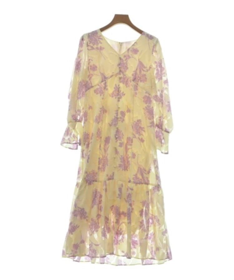 ラグタグ(RAGTAG)のJILLSTUART ジルスチュアート レディース ワンピース サイズ：2(M位) アイボリーx紫(総柄)