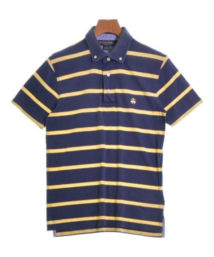 ラグタグ(RAGTAG)のBrooks Brothers ブルックスブラザーズ メンズ ポロシャツ サイズ：S 紺x黄(ボーダー)
