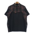 ラグタグ(RAGTAG)のYUKI HASHIMOTO ユキハシモト メンズ ポロシャツ サイズ：-(L位) 黒、別布:茶x黒(チェック)