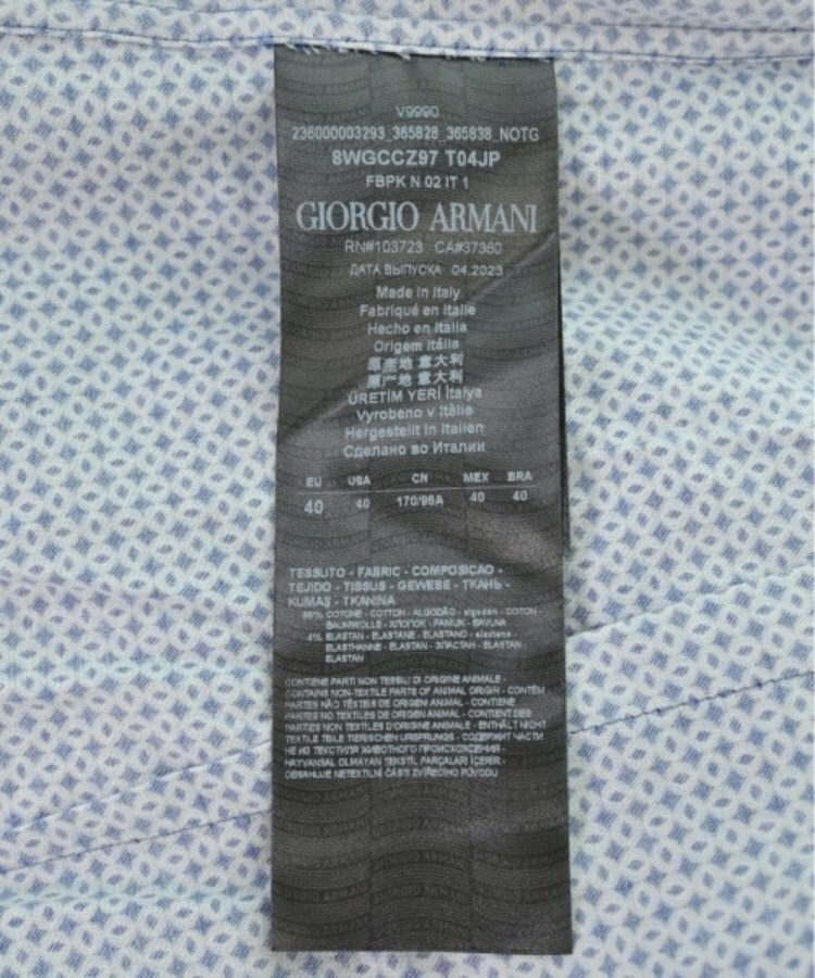 ラグタグ(RAGTAG)のGIORGIO ARMANI ジョルジオアルマーニ メンズ ドレスシャツ サイズ：40(L位)4