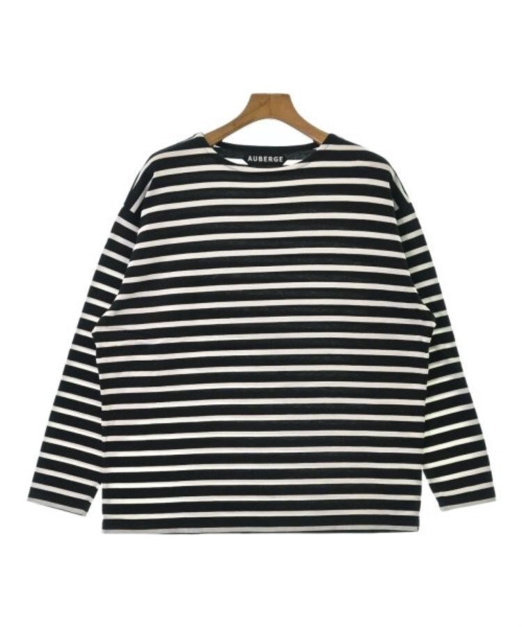 ラグタグ(RAGTAG)のAUBERGE オーベルジュ メンズ Tシャツ・カットソー サイズ：40(L位) 黒x白(ボーダー)