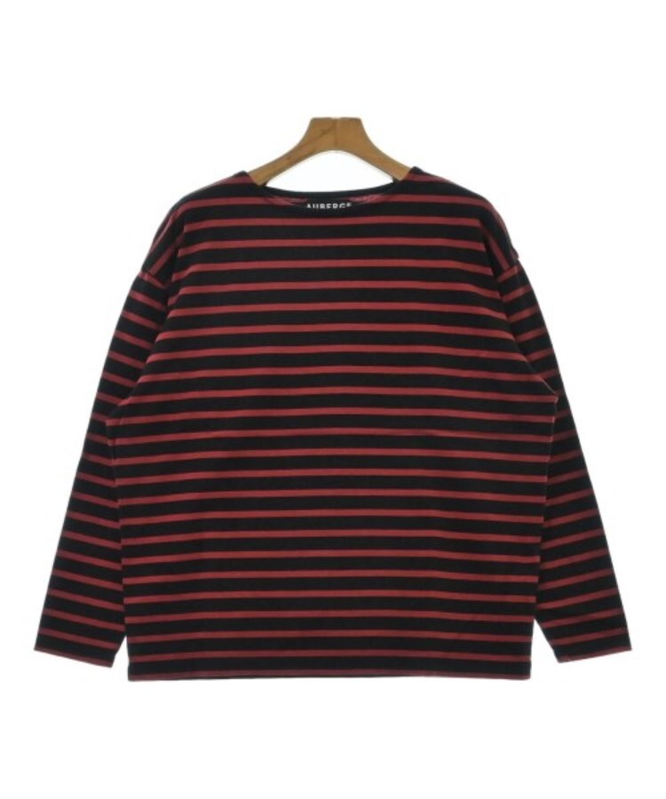 ラグタグ(RAGTAG)のAUBERGE オーベルジュ メンズ Tシャツ・カットソー サイズ：40(M位) 赤x黒(ボーダー)
