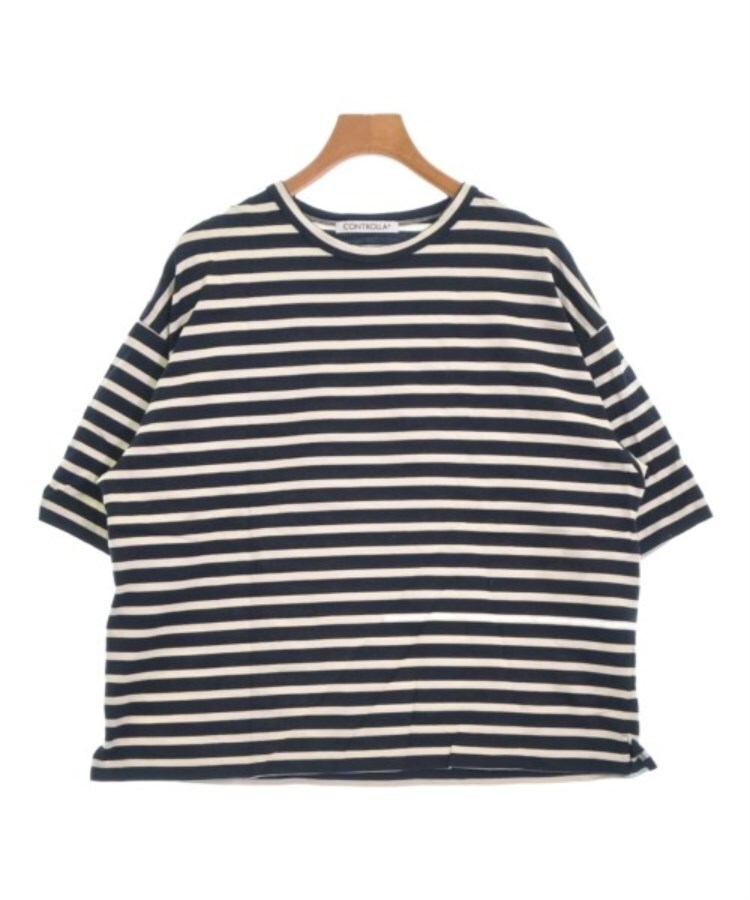 ラグタグ(RAGTAG)のCONTROLLA+ コントローラプラス メンズ Tシャツ・カットソー サイズ：2(M位) 紺x白(ボーダー)
