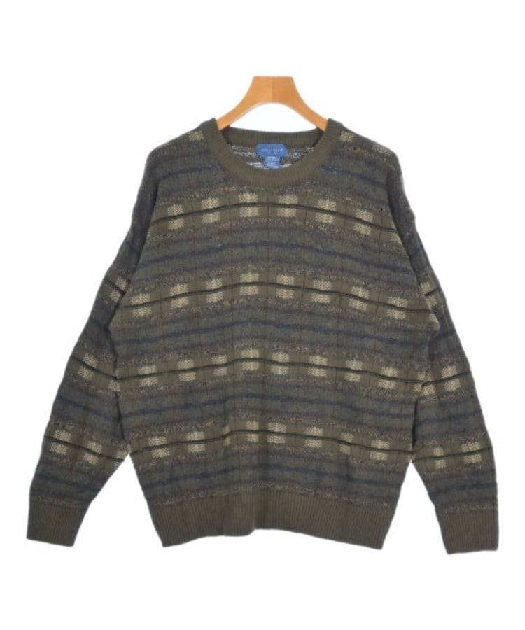 ラグタグ(RAGTAG)のTOWNCRAFT タウンクラフト メンズ ニット・セーター サイズ：XL カーキx黒xベージュ系(総柄)
