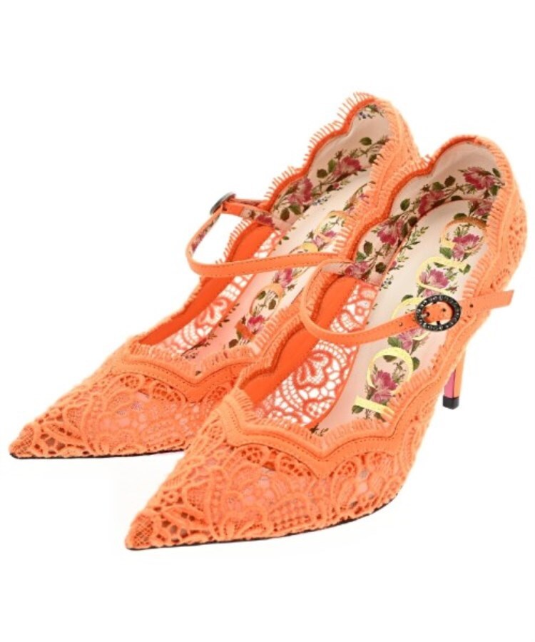ラグタグ(RAGTAG)のGUCCI グッチ レディース パンプス サイズ：EU34(20.5cm位) オレンジ(レース)