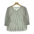 ラグタグ(RAGTAG)のgreen label relaxing グリーンレーベルリラクシング レディース ブラウス サイズ：-(M位) 黒x白(ストライプ)