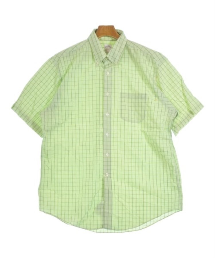 ラグタグ(RAGTAG)の346 Brooks Brothers サンヨンロクブルックスブラザーズ メンズ カジュアルシャツ サイズ：L 黄緑系(チェック)