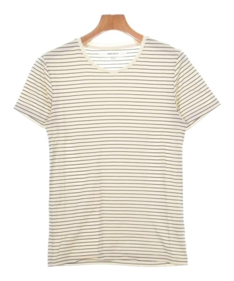 ラグタグ(RAGTAG)のrobert geller ロバートゲラー メンズ Tシャツ・カットソー サイズ：44(S位) アイボリーx黒(ボーダー)