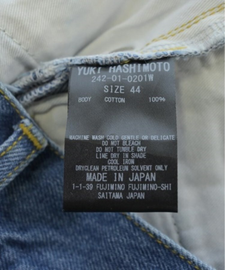 ラグタグ(RAGTAG)のYUKI HASHIMOTO ユキハシモト メンズ デニムパンツ サイズ：44(S位)4
