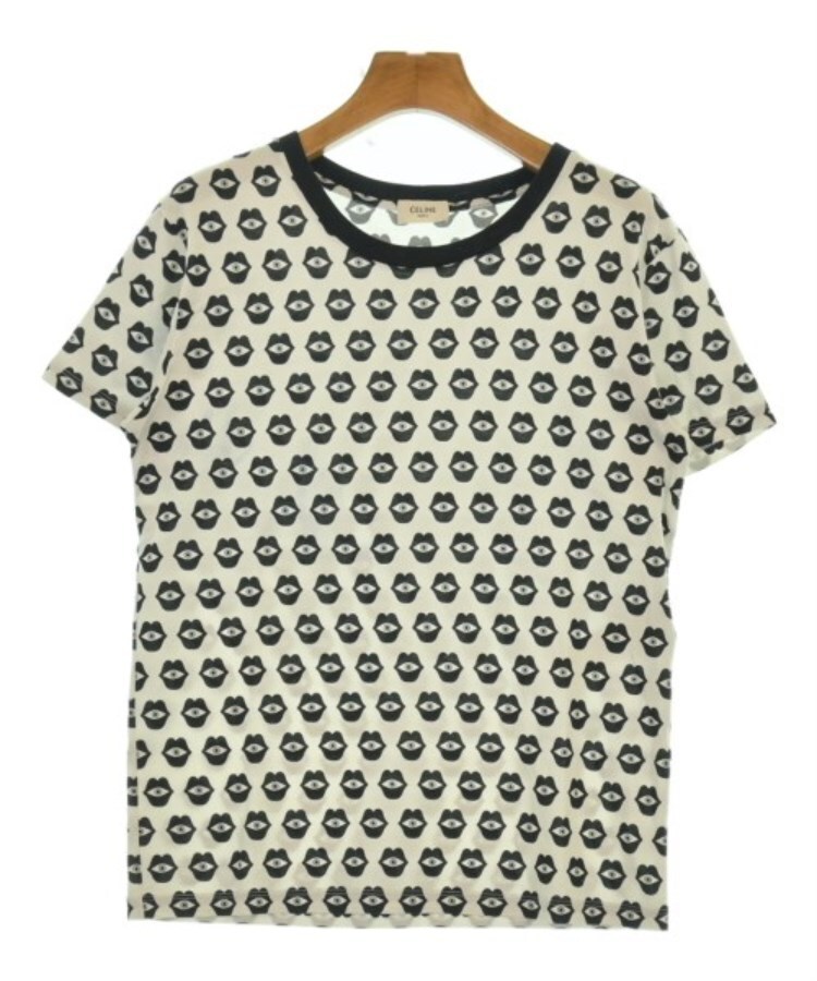 ラグタグ(RAGTAG)のCELINE セリーヌ レディース Tシャツ・カットソー サイズ：S 白x黒(総柄)