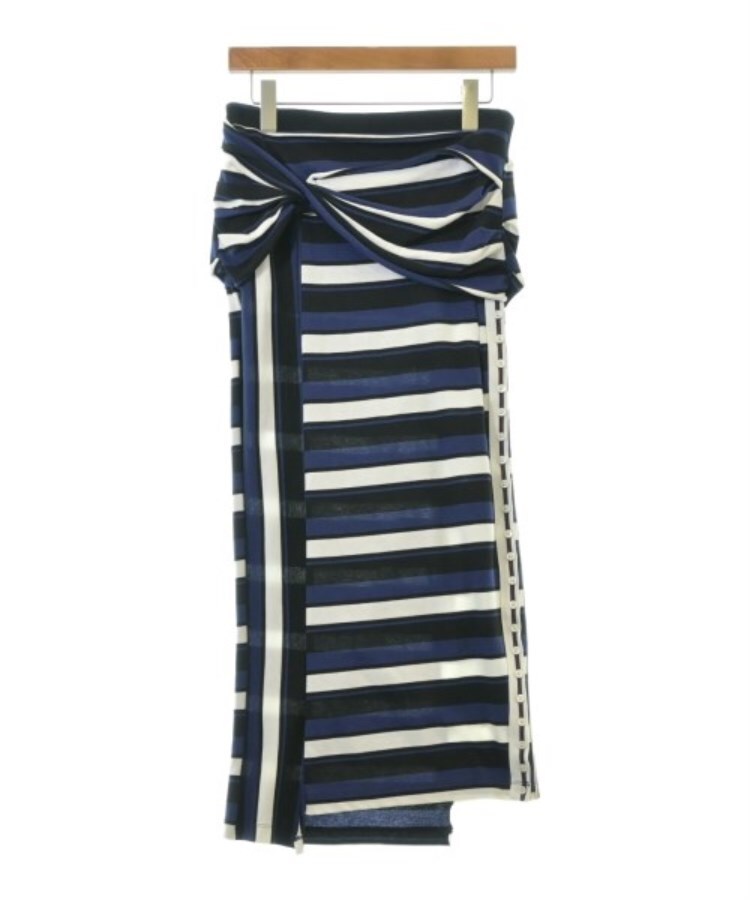 ラグタグ(RAGTAG)の3.1 Phillip Lim スリーワンフィリップリム レディース ロング・マキシ丈スカート サイズ：S 黒x白x紺(ボーダー)