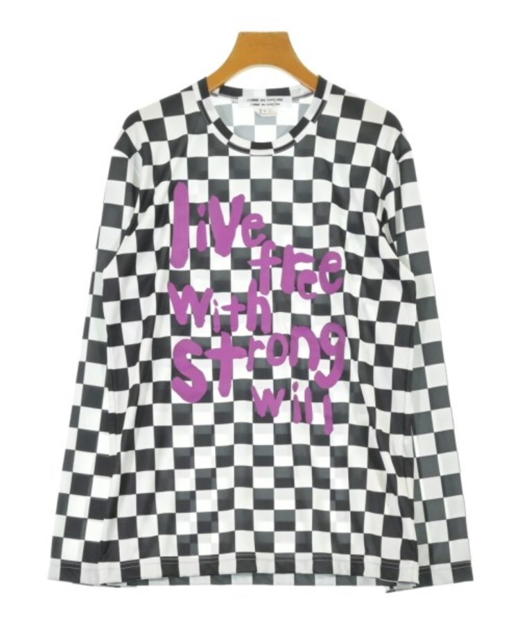 ラグタグ(RAGTAG)のCOMME des GARCONS COMME des GARCONS コムデギャルソンコムデギャルソン レディース Tシャツ・カットソー サイズ：L 白x黒(チェック)