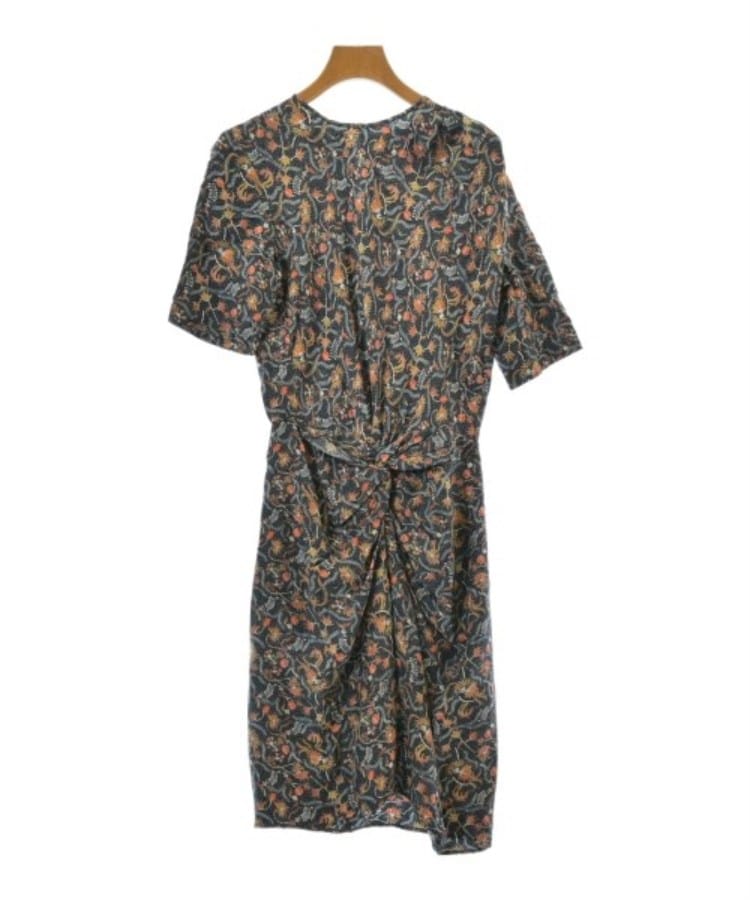 ラグタグ(RAGTAG)のISABEL MARANT イザベルマラン レディース ワンピース サイズ：34(XXS位) 黒系xオレンジ等(総柄)