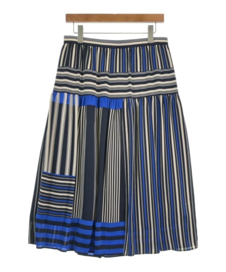 ラグタグ(RAGTAG)のUNITED ARROWS ユナイテッドアローズ レディース ロング・マキシ丈スカート サイズ：34(XS位) 濃紺xベージュ系x青(総柄)