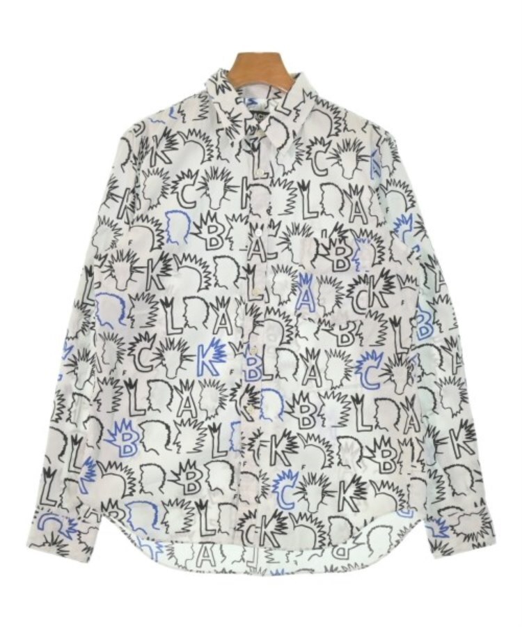 ラグタグ(RAGTAG)のBLACK COMME des GARCONS ブラックコムデギャルソン レディース カジュアルシャツ サイズ：M 白x黒x青(総柄)