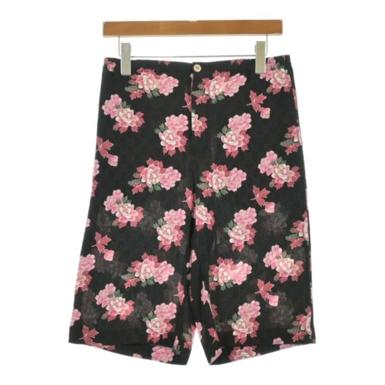グッチ パンツ ショートパンツ 柄 赤 S グッチハ―フパンツグッチショートパンツ