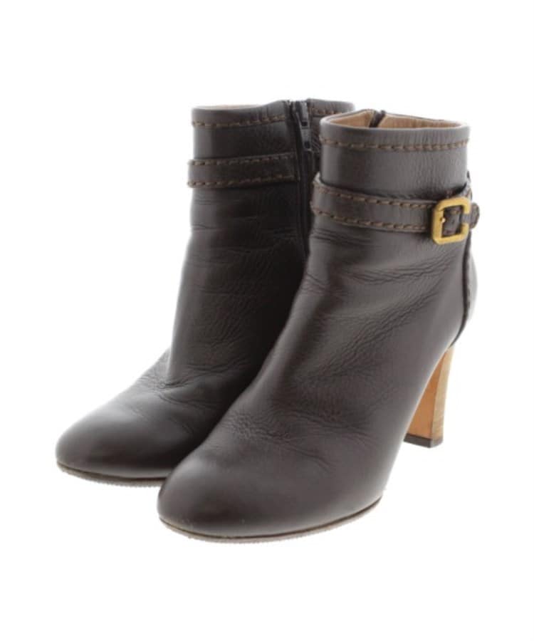 Chloe クロエ ブーツ 36(22.5cm位) 茶 - ブーツ