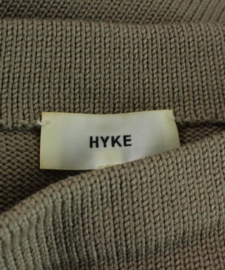 【タグ付き未着用】HYKE ボトルネックニット セーター ライトグレー　サイズ1
