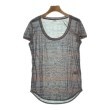 ラグタグ(RAGTAG)のthree dots スリードッツ レディース Tシャツ・カットソー サイズ：S ピンクベージュxグレーx紺(総柄)