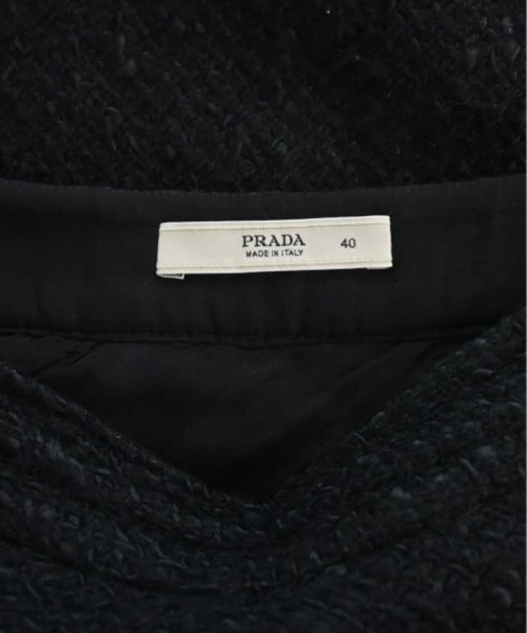 PRADA プラダ ひざ丈スカート 40(M位) 黒