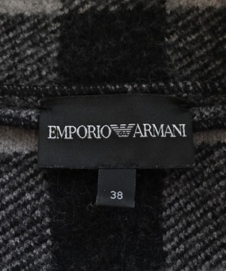 エンポリオアルマーニ ノーカラー ジャケット 38 紺 Emporio Armani レディース  221112