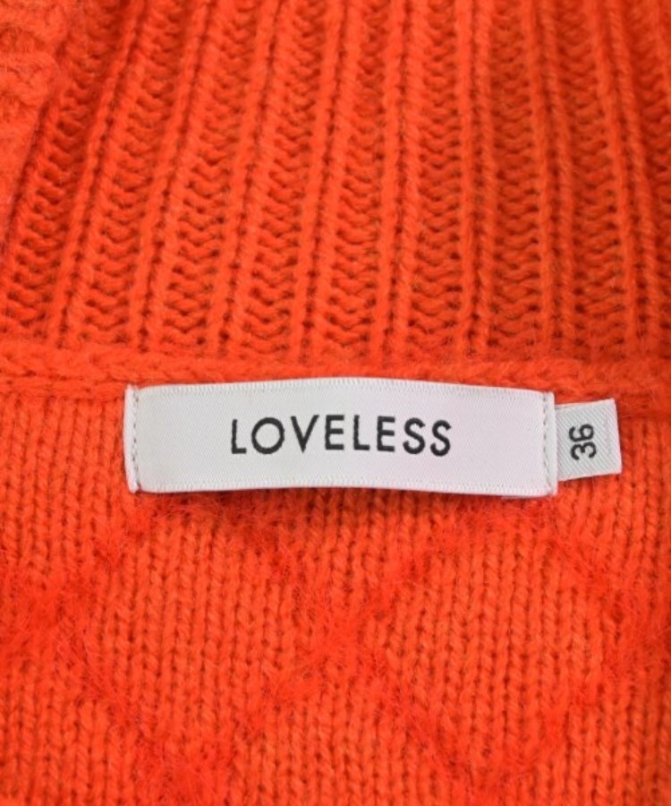 LOVELESS ラブレス ニット・セーター 36(S位) オレンジ系